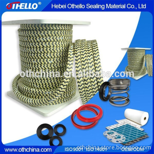 Offer Braided aramid PTFE packing/ aramid gland packing